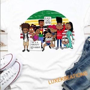 BLM cartoon tee